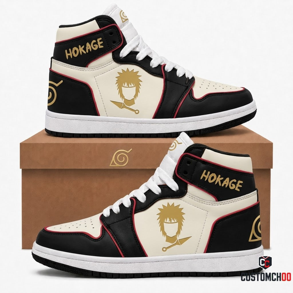 Minato Namikaze Anime Canvas High Top Sneakers - 05. Clan Minimalist