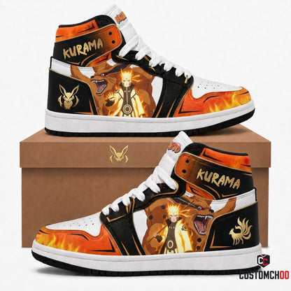 Naruto Uzumaki Anime Canvas High Top Sneakers - 03. Kurama Avatar