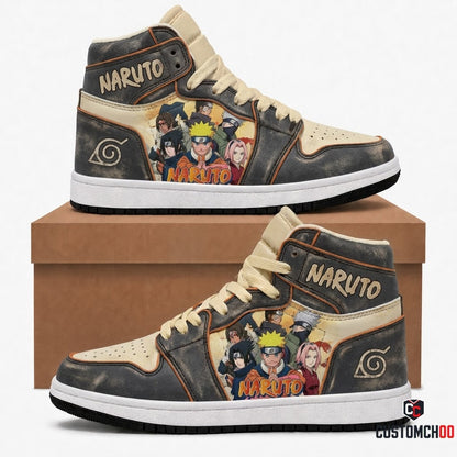 Naruto Uzumaki Anime Canvas High Top Sneakers - 04. Vintage 90s