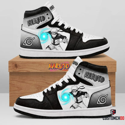 Naruto Uzumaki Anime Canvas High Top Sneakers - 06. Manga Screentone