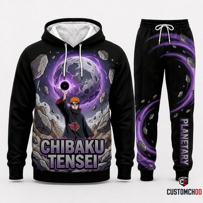 Pain (Nagato) Anime Tracksuit Set - Hoodie & Jogger Pants - 07. Shinratensei Blast