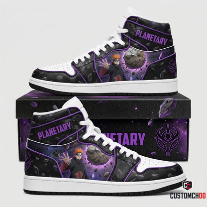 Pain (Nagato) Anime Canvas High Top Sneakers - 07. Shinratensei Blast