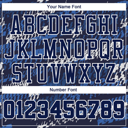 Custom Navy Navy-Royal Round Neck Sublimation Basketball Uniform Jersey
