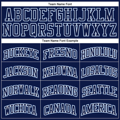 Custom Navy Navy-Light Blue Authentic Throwback Basketball Jersey