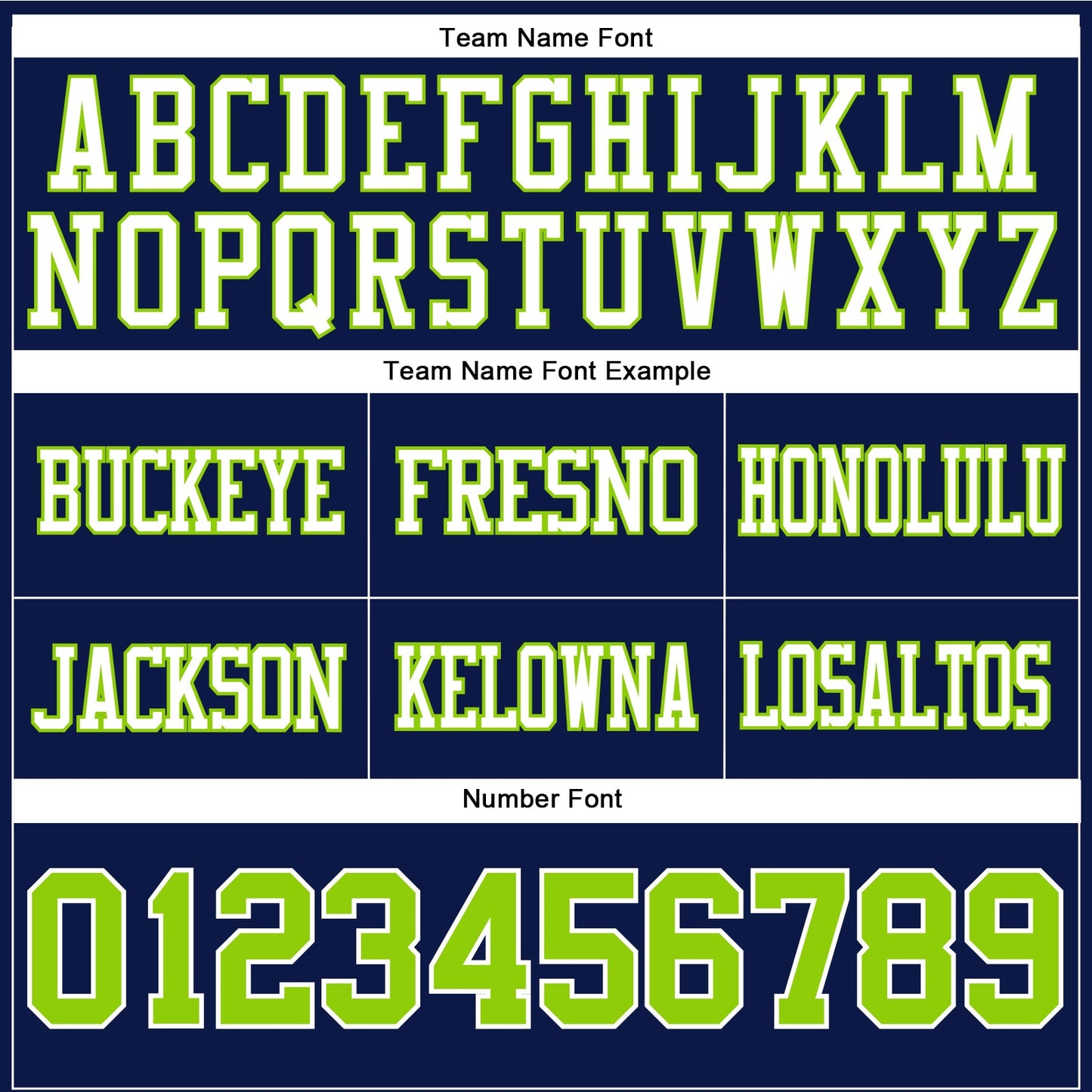 Custom Navy Neon Green-White Authentic Football Jersey