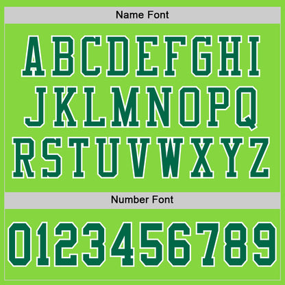 Custom Neon Green Kelly Green-White Mesh Authentic Football Jersey