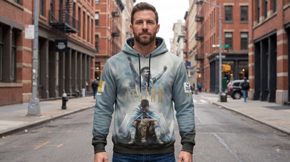 Argentina Legend Soccer Graphic Hoodie, World Champion Football Sweatshirt, Light Blue Fan T-Shirt, Zip Hoodie Gift