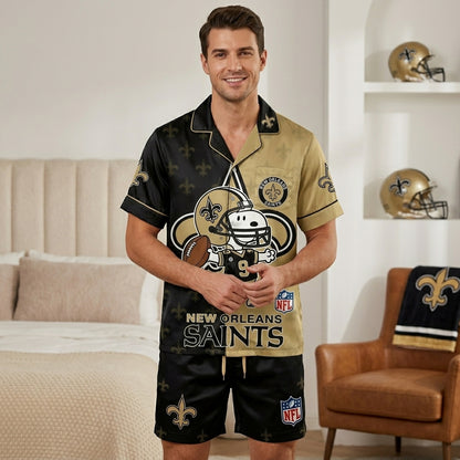 SHORT-SLEEVE PAJAMAS SET FOR TOP TEAM FOOTBALL FAN