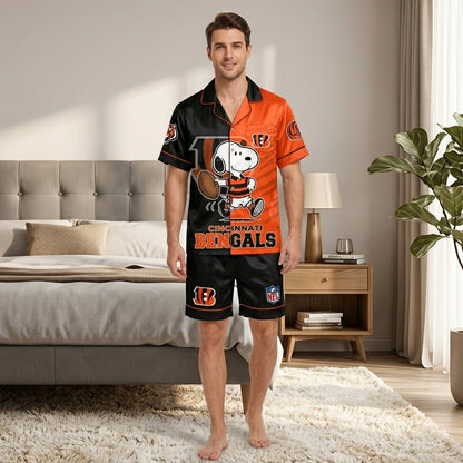 SHORT-SLEEVE PAJAMAS SET FOR TOP TEAM FOOTBALL FAN