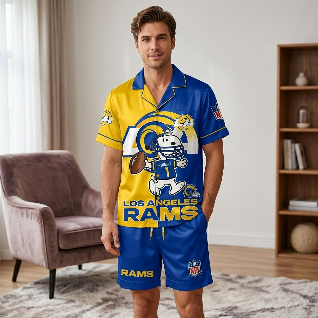 SHORT-SLEEVE PAJAMAS SET FOR TOP TEAM FOOTBALL FAN