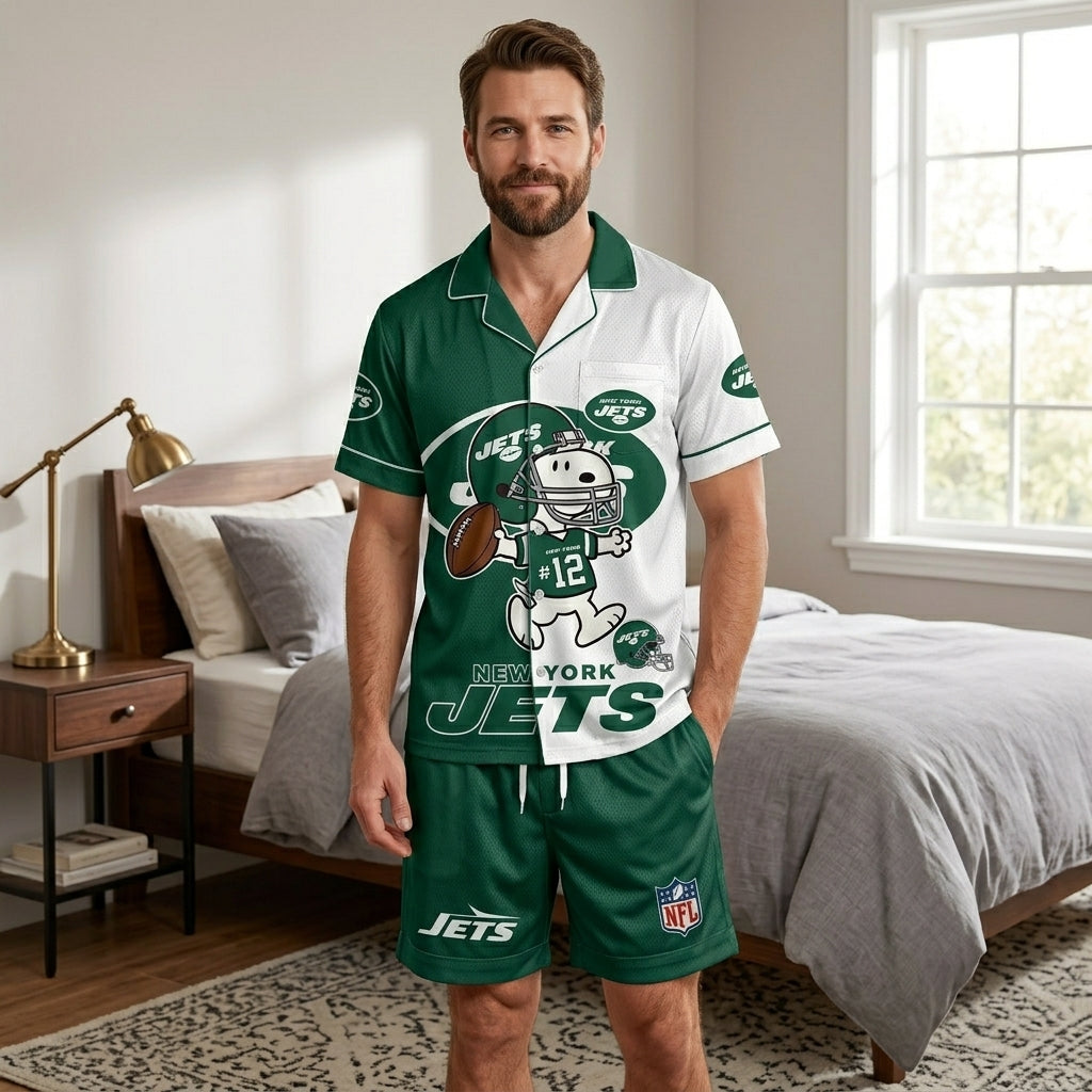 SHORT-SLEEVE PAJAMAS SET FOR TOP TEAM FOOTBALL FAN