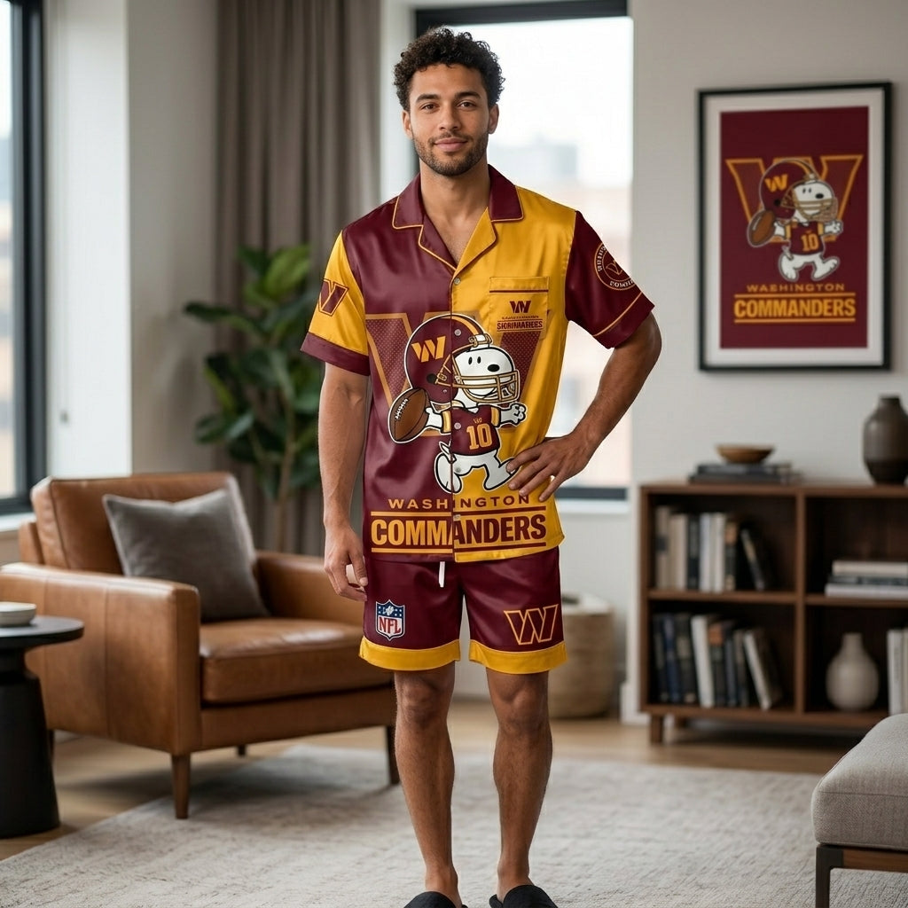 SHORT-SLEEVE PAJAMAS SET FOR TOP TEAM FOOTBALL FAN