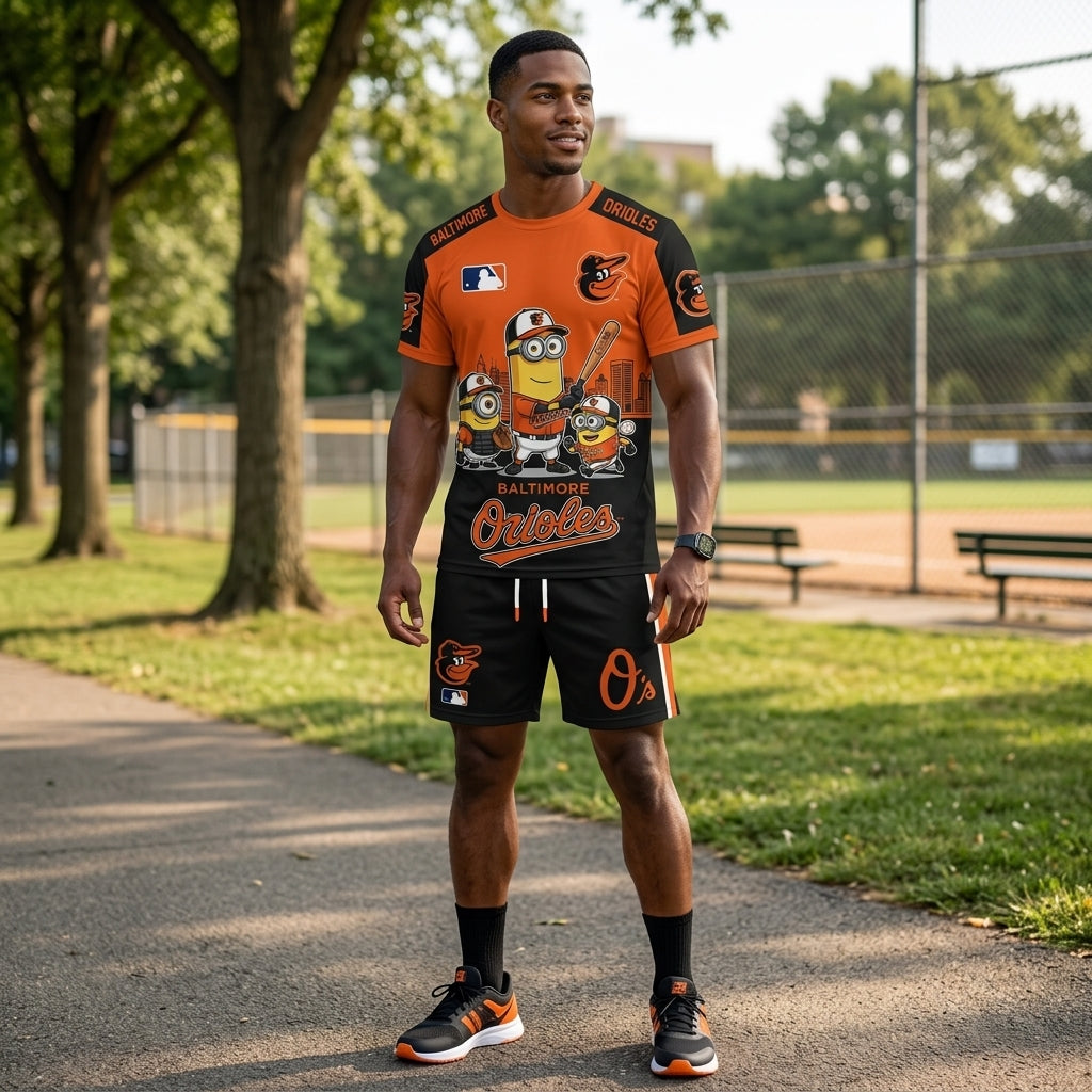All 30 Teams Available-COMBO GIFTS FOR BASEBALL FAN | Sport Fan Set — T-Shirt + Shorts