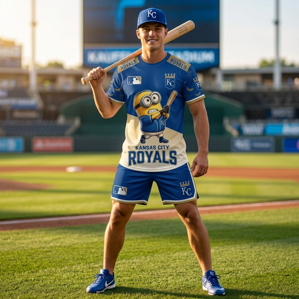 All 30 Teams Available-COMBO GIFTS FOR BASEBALL FAN | Sport Fan Set — T-Shirt + Shorts
