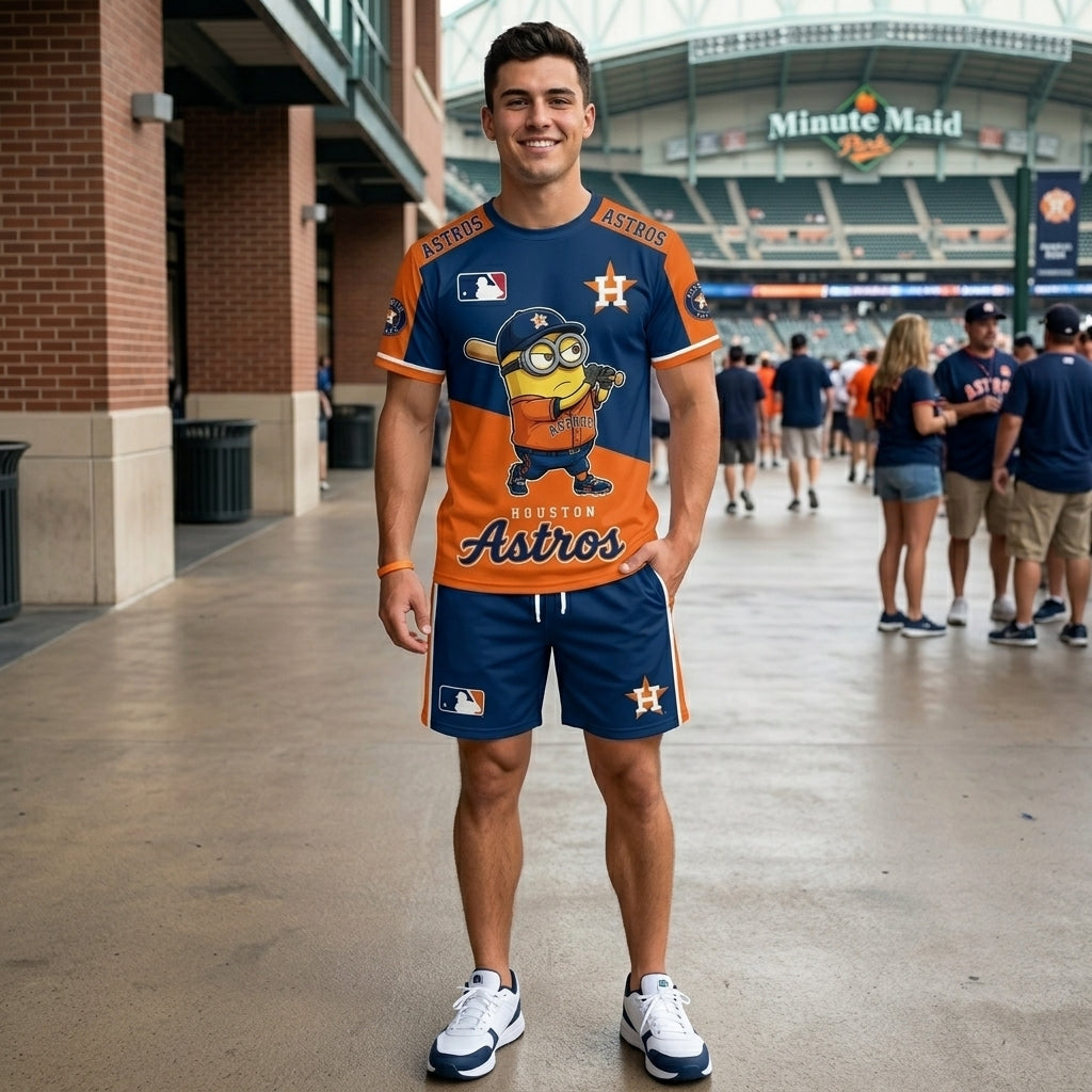 All 30 Teams Available-COMBO GIFTS FOR BASEBALL FAN | Sport Fan Set — T-Shirt + Shorts
