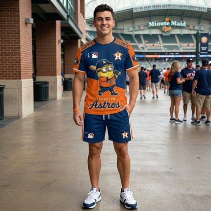 All 30 Teams Available-COMBO GIFTS FOR BASEBALL FAN | Sport Fan Set — T-Shirt + Shorts