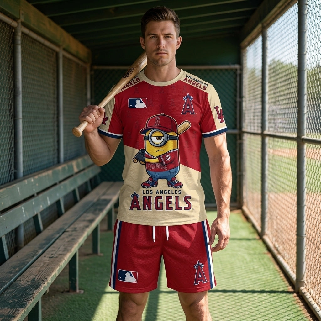 All 30 Teams Available-COMBO GIFTS FOR BASEBALL FAN | Sport Fan Set — T-Shirt + Shorts