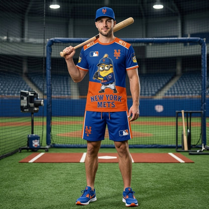 Minions MLB Baseball Fan Set — T-Shirt & Shorts | All 30 Teams Available