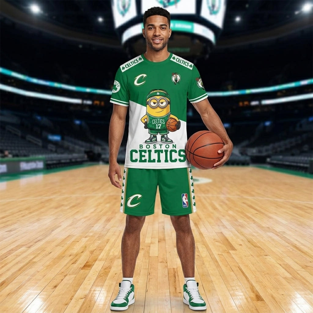 All 30 Teams Available-COMBO GIFTS FOR BASKETBALL FAN | Sport Fan Set — T-Shirt + Shorts