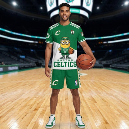 All 30 Teams Available-COMBO GIFTS FOR BASKETBALL FAN | Sport Fan Set — T-Shirt + Shorts