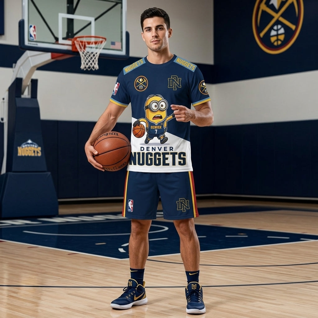 All 30 Teams Available-COMBO GIFTS FOR BASKETBALL FAN | Sport Fan Set — T-Shirt + Shorts