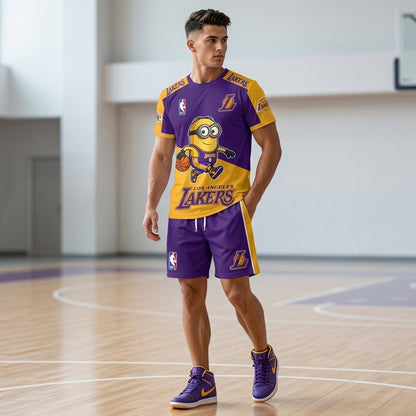 All 30 Teams Available-COMBO GIFTS FOR BASKETBALL FAN | Sport Fan Set — T-Shirt + Shorts