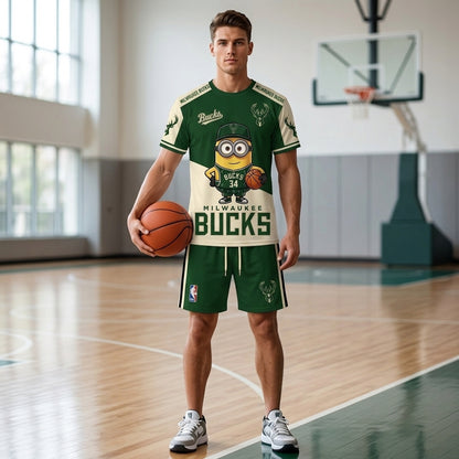 All 30 Teams Available-COMBO GIFTS FOR BASKETBALL FAN | Sport Fan Set — T-Shirt + Shorts
