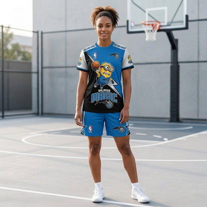 Minions NBA Basketball Fan Set — T-Shirt & Shorts | All 30 Teams Available