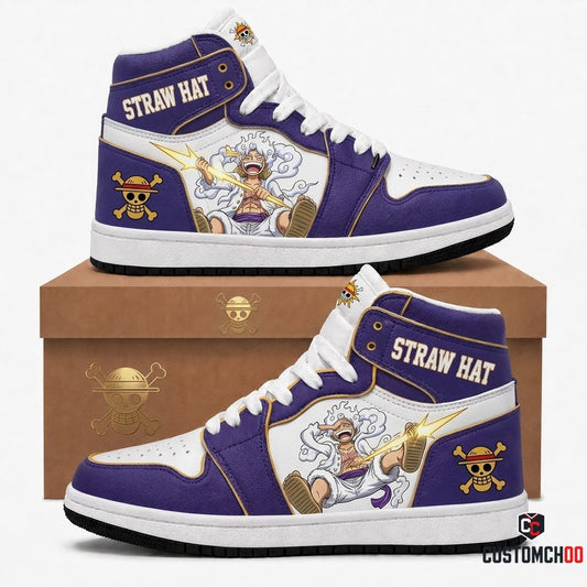 Monkey D. Luffy Gear 5 Anime Canvas High Top Sneakers - 01. Awakening