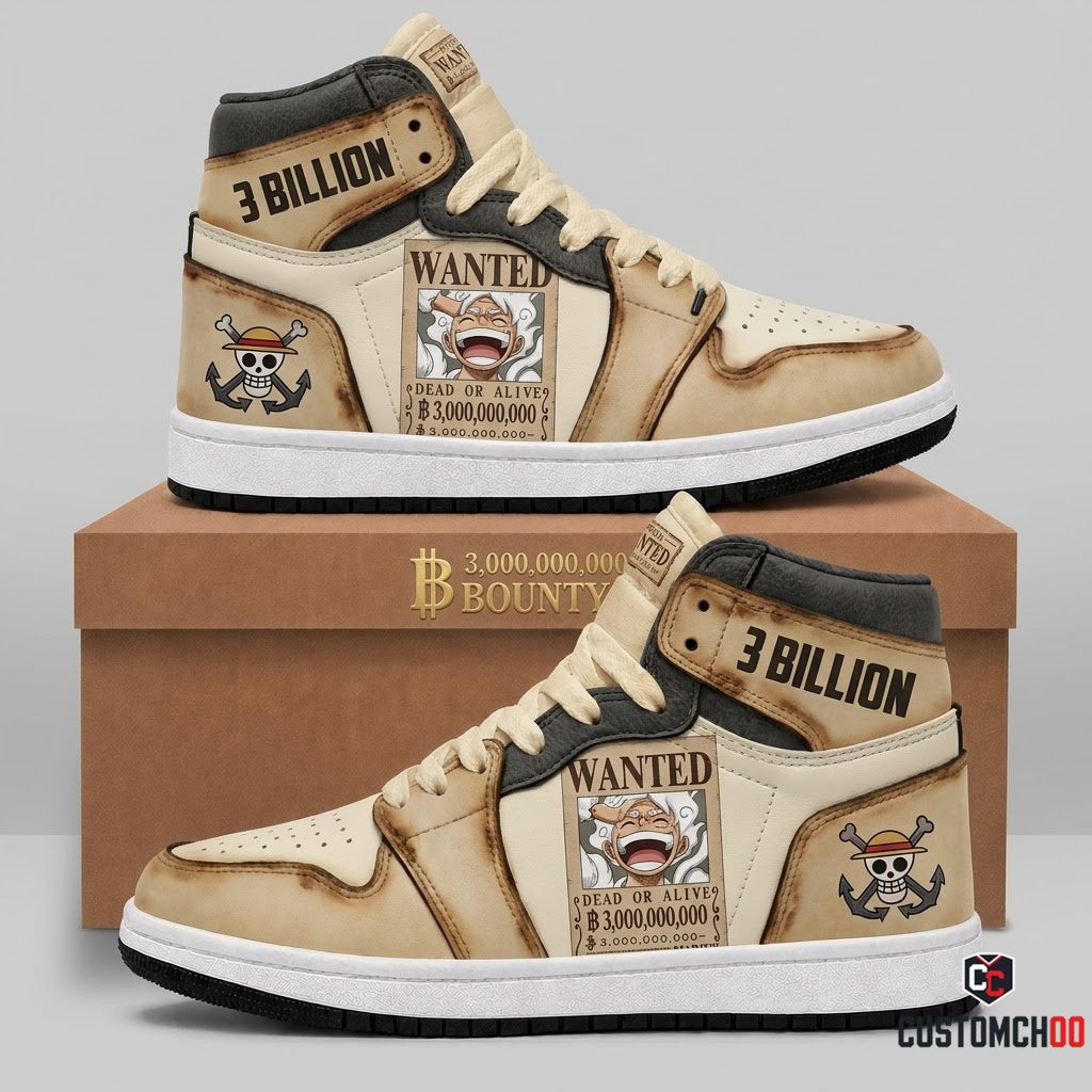 Monkey D. Luffy Gear 5 Anime Canvas High Top Sneakers - 04. Bounty