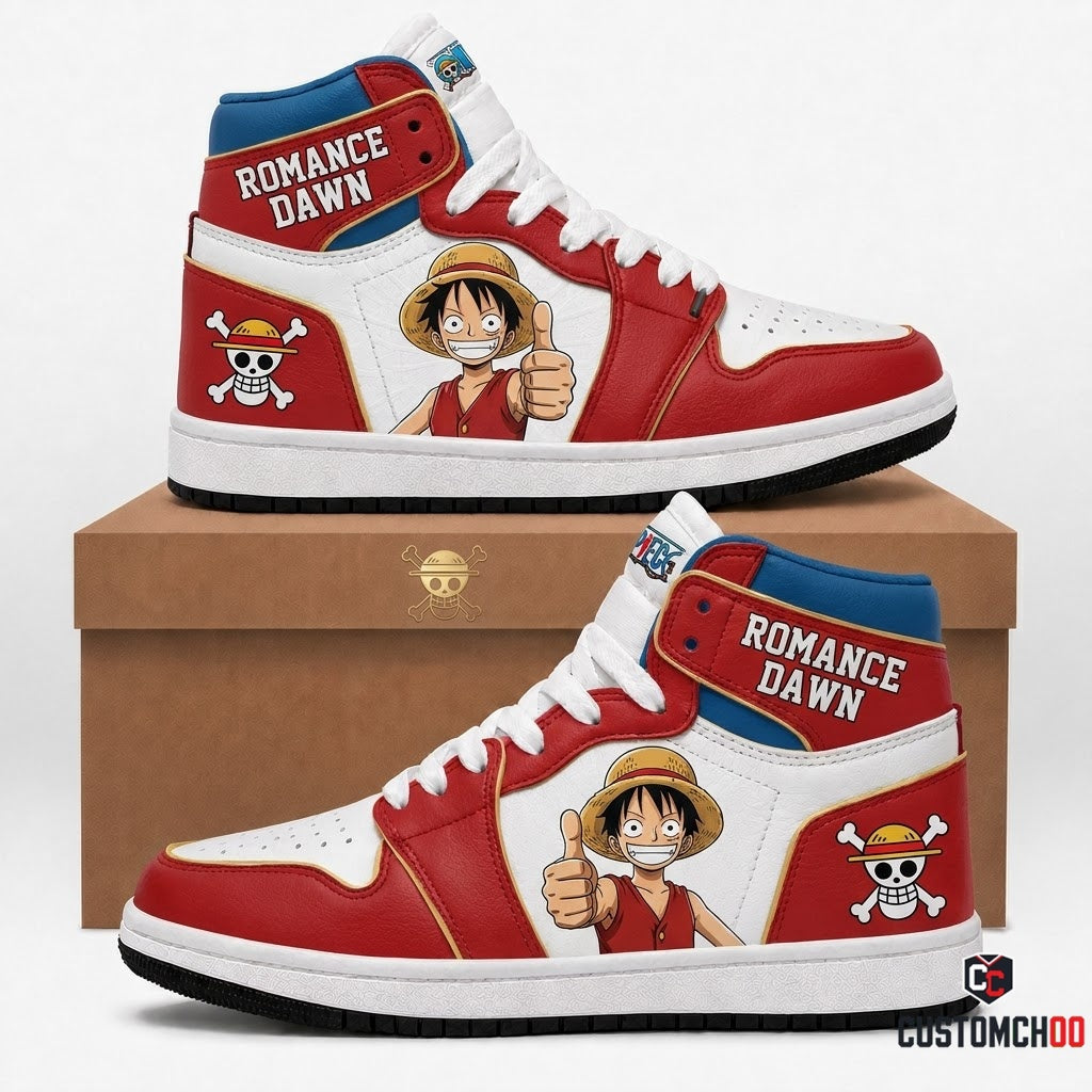 Monkey D. Luffy Gear 5 Anime Canvas High Top Sneakers - 07. Classic Nostalgia