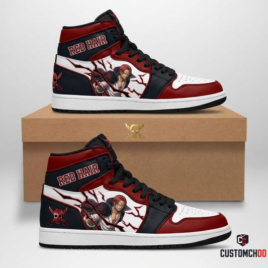 Red-Haired Shanks Emperor Anime Canvas High Top Sneakers - 01. Awakening