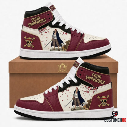 Red-Haired Shanks Emperor Anime Canvas High Top Sneakers - 03. Wano Ukiyoe