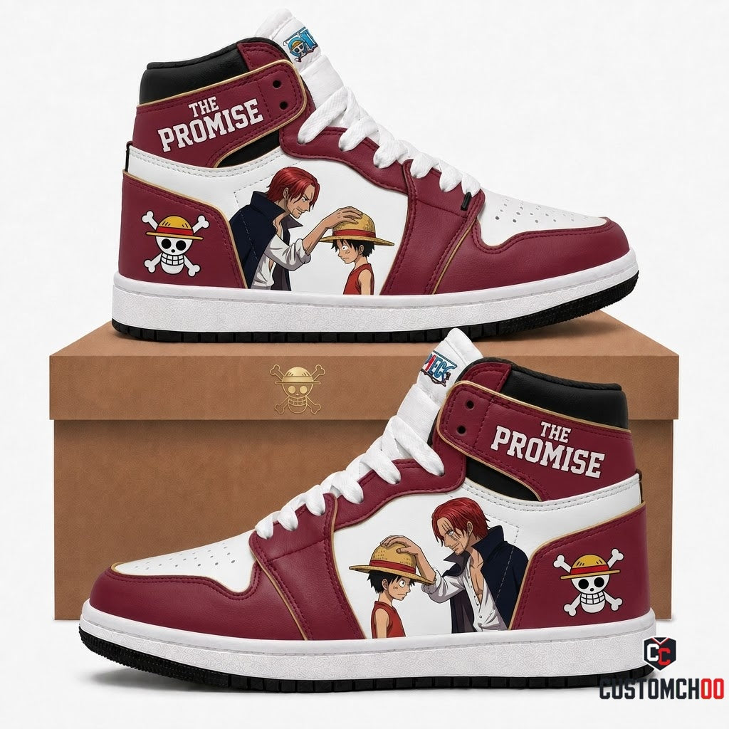 Red-Haired Shanks Emperor Anime Canvas High Top Sneakers - 07. Classic Nostalgia