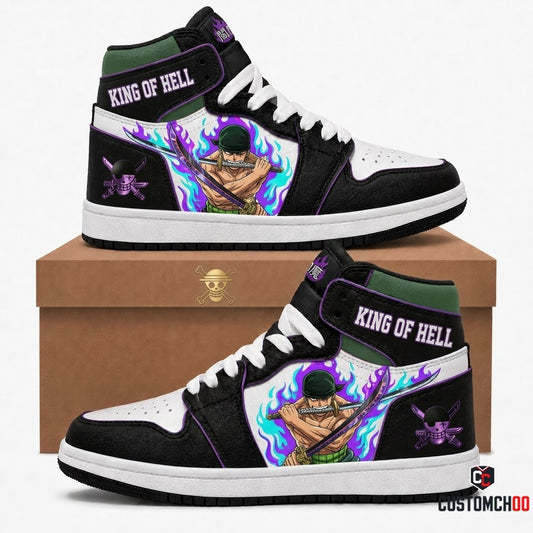 Roronoa Zoro King of Hell Anime Canvas High Top Sneakers - 01. Awakening