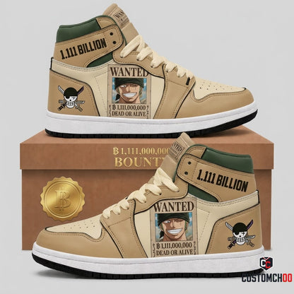Roronoa Zoro King of Hell Anime Canvas High Top Sneakers - 04. Bounty
