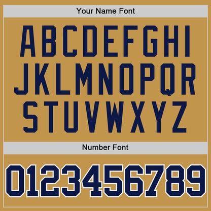 Custom Old Gold Navy-White Authentic Basketball Jersey