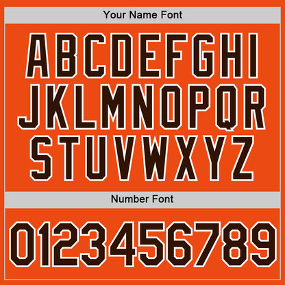 Custom Orange Brown-White Performance T-Shirt