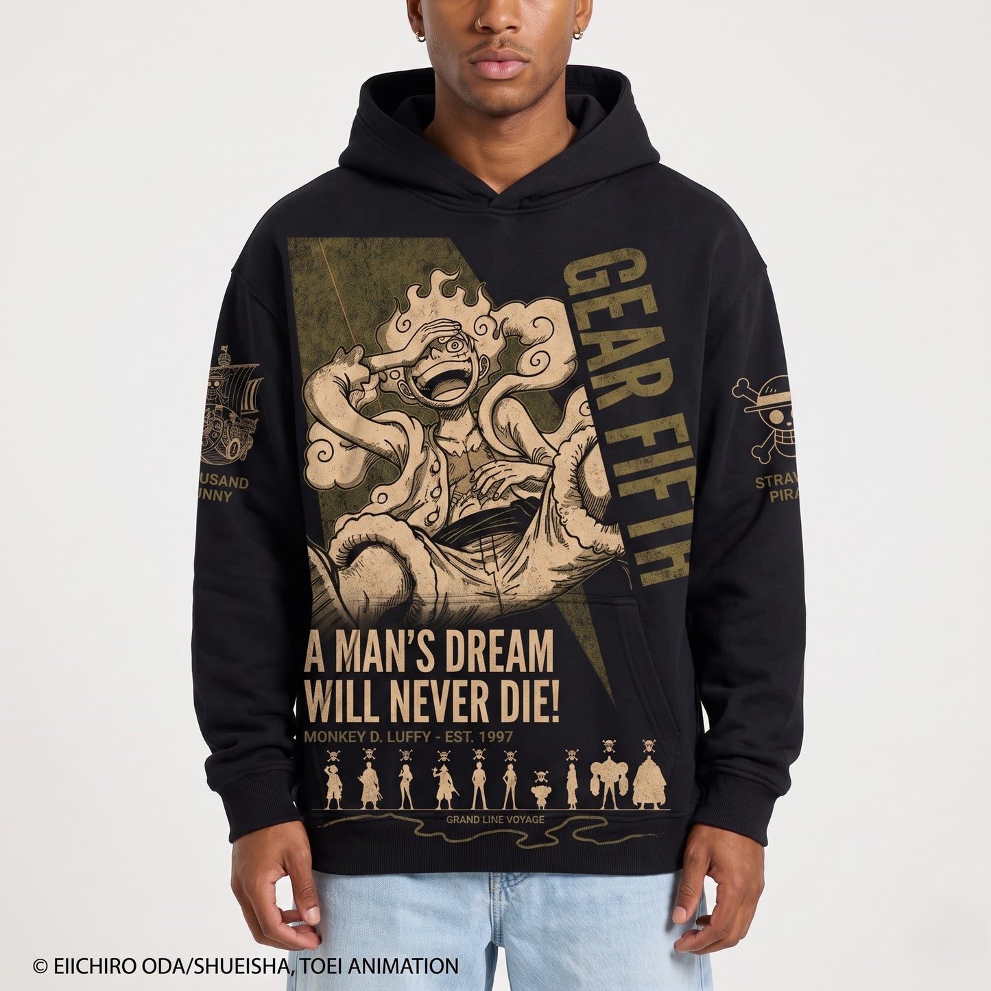 Anime Luffy Graphic Shirt, One Piece Inspired T-Shirt, Sweatshirt & Hoodie, Japanese Streetwear Fan Gift
