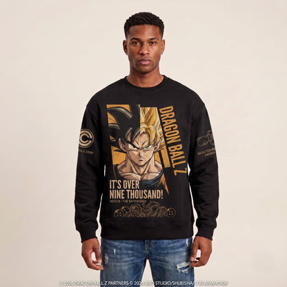 Anime Dragon Ballz Battle Warrior Graphic Shirt, Black Manga Inspired T-Shirt, Sweatshirt & Hoodie, Japanese Streetwear Fan Gift
