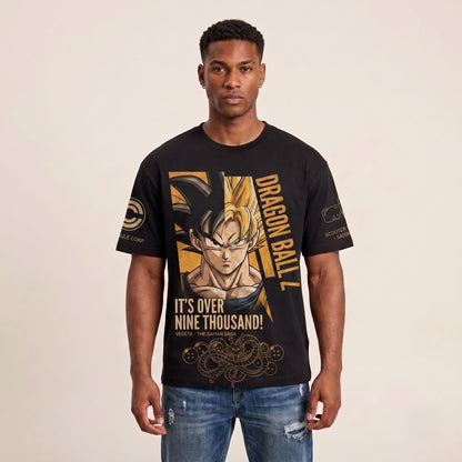 Anime Dragon Ballz Battle Warrior Graphic Shirt, Black Manga Inspired T-Shirt, Sweatshirt & Hoodie, Japanese Streetwear Fan Gift