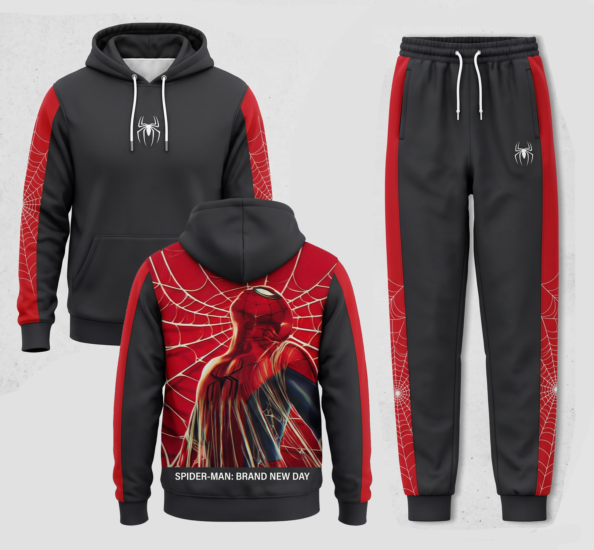 Web Slinger Hero Set — Hoodie — Sweatshirt & Sweatpants | Comic Fan Apparel - Custom Fan Apparel Image 2
