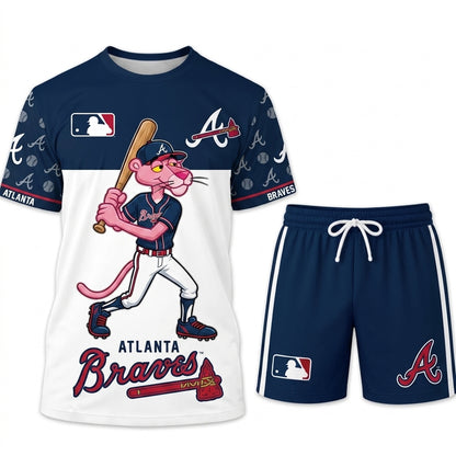 All 30 Teams Available-COMBO GIFTS FOR BASEBALL FAN | Sport Fan Set — T-Shirt + Shorts