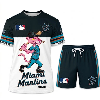 All 30 Teams Available-COMBO GIFTS FOR BASEBALL FAN | Sport Fan Set — T-Shirt + Shorts