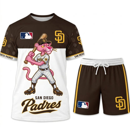 All 30 Teams Available-COMBO GIFTS FOR BASEBALL FAN | Sport Fan Set — T-Shirt + Shorts