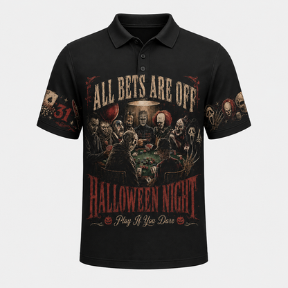 Halloween Night Horror Shirt — Scary Poker Graphic Sweatshirt Hoodie
