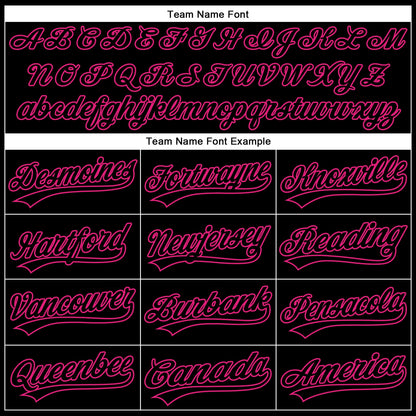 Custom Black Hot Pink-White 3D Pink Ribbon Breast Cancer Awareness Month Women Health Care Support Performance Polo Shirt
