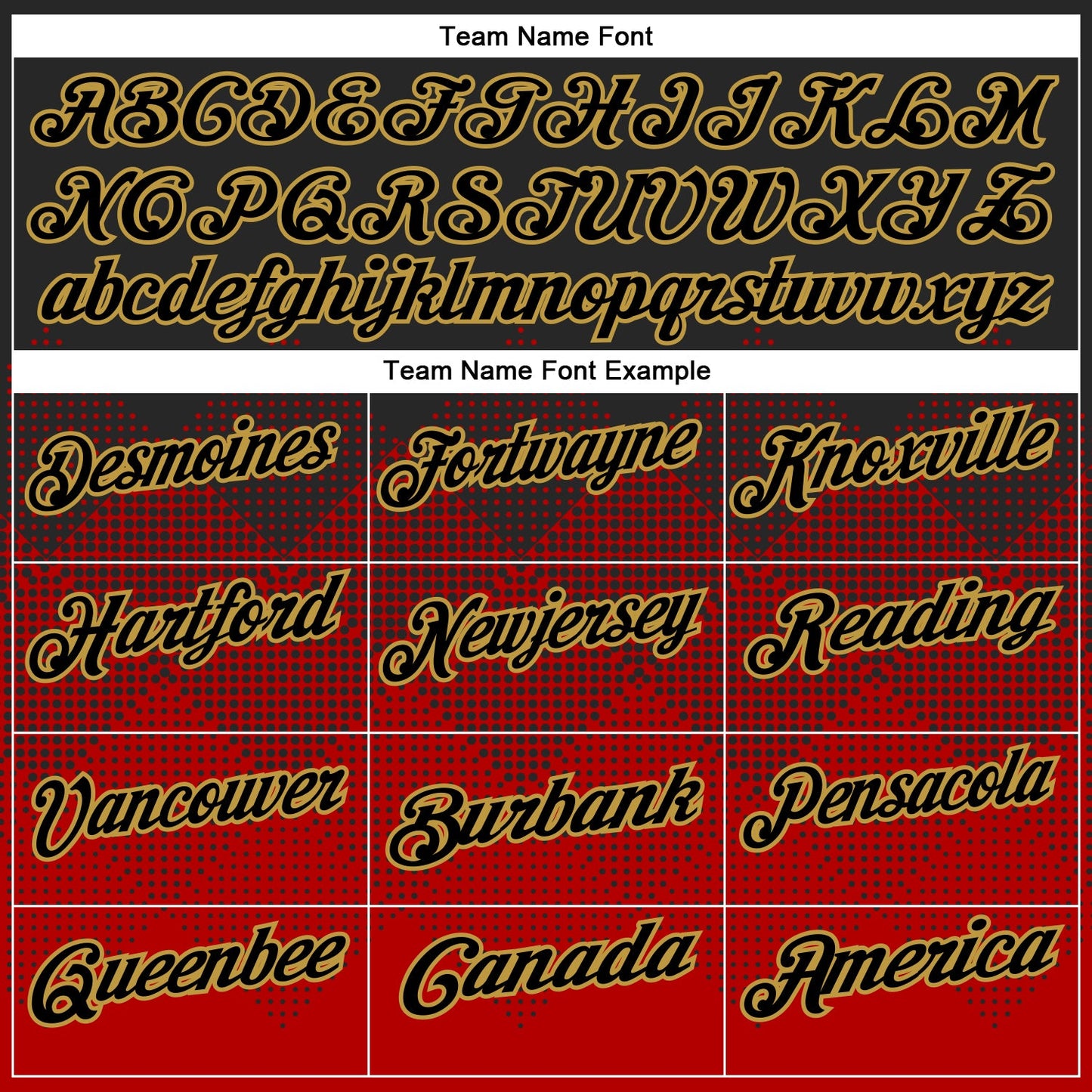 Custom Black Red-Old Gold 3D Pattern Design Gradient Square Shape Performance Polo Shirt