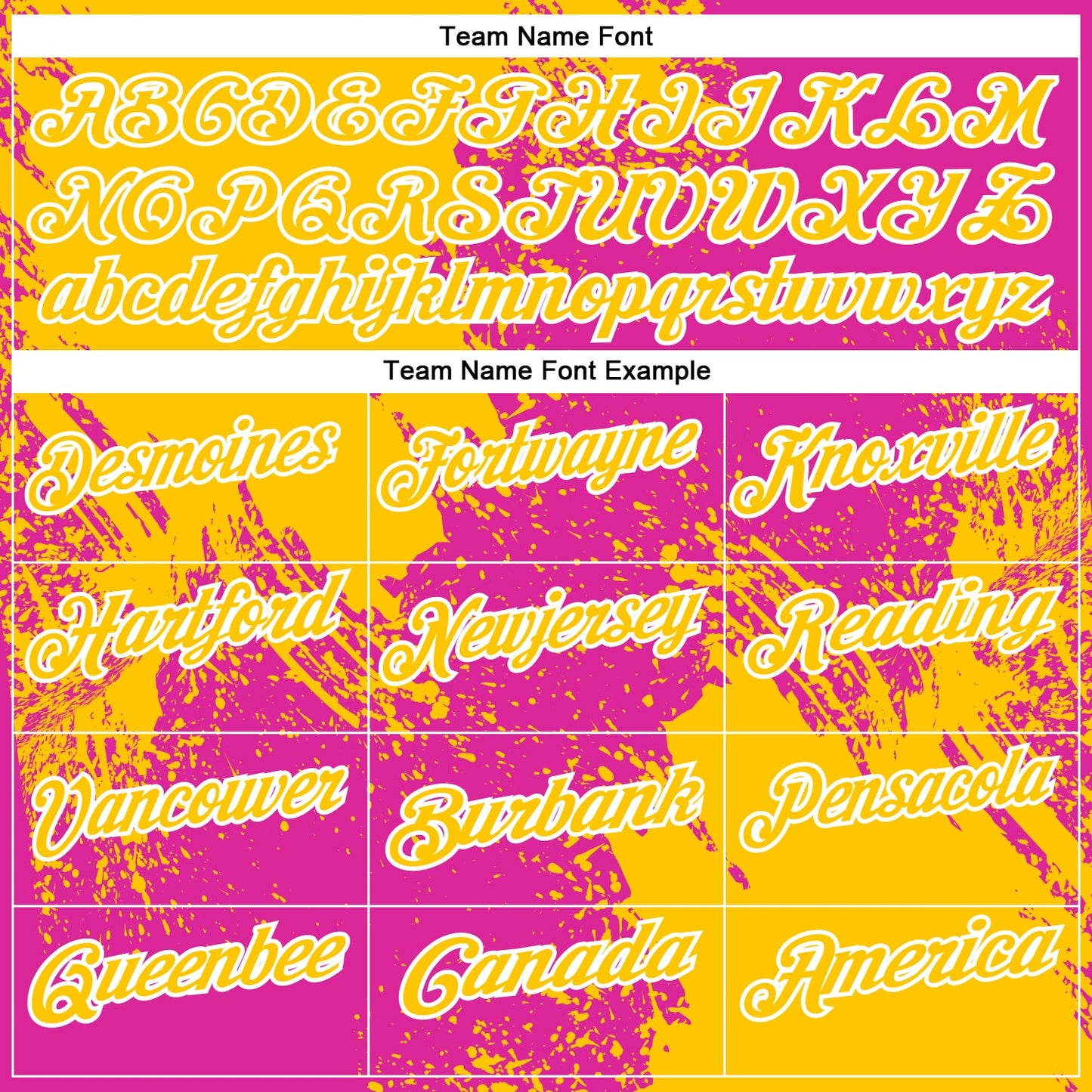 Custom Yellow Deep Pink-White 3D Pattern Design Abstract Brush Stroke Performance Polo Shirt