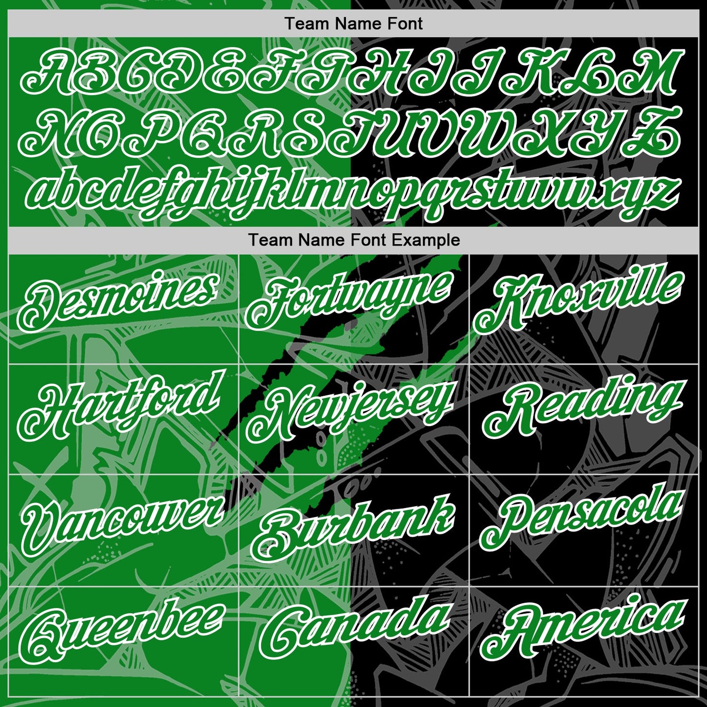 Custom Graffiti Pattern Grass Green Black-White 3D Scratch Performance Polo Shirt